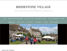 Tablet Screenshot of biddestonevillage.co.uk